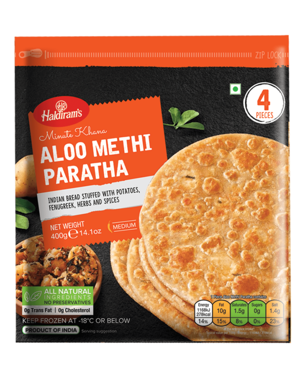 Haldiram's Aloo Methi Paratha 4pcs