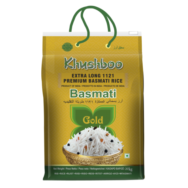 Khushboo Extra Long Premium Basmati Rice Gold 20kg