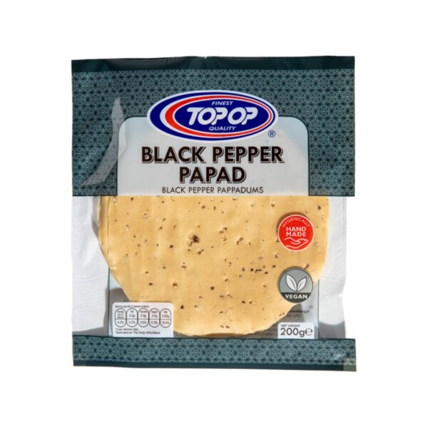 Top Op Black Pepper Papad 200g