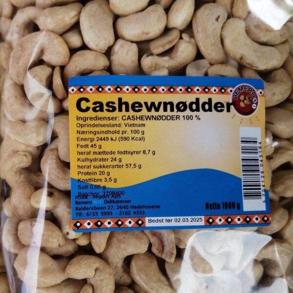 Bemeroni Plain Cashewnuts 1kg