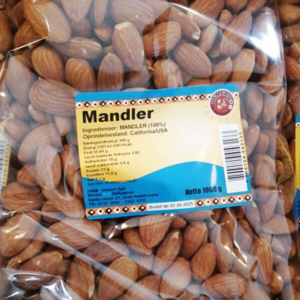 Bemeroni Plain Almonds 1kg