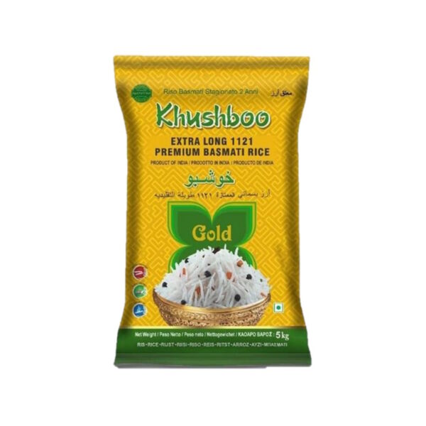 Khushboo Extra Long Premium Basmati Rice Gold 5kg