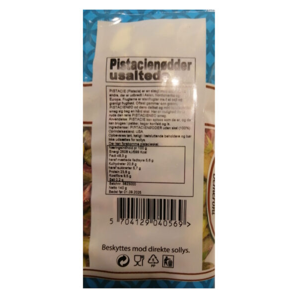 Bemeroni Pistachio Unsalted without shell 140g - Image 2