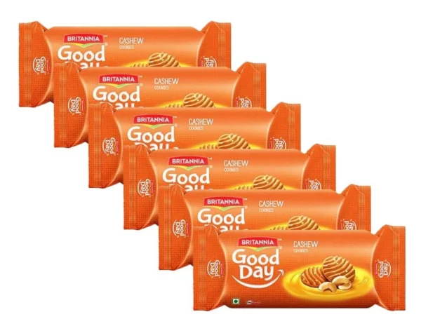 Britannia Good Day Cashew Cookies 6×75g